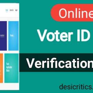 Voter id card verification
